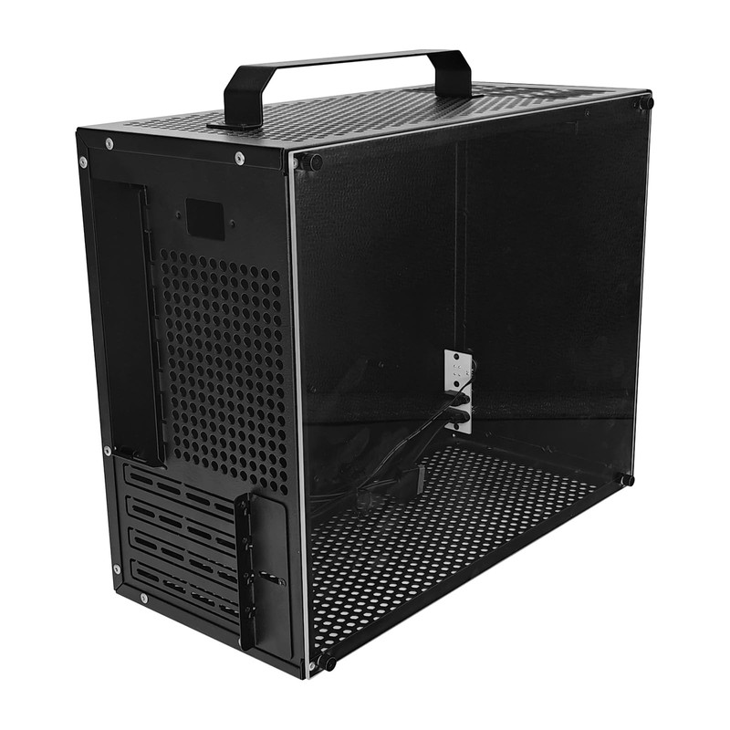 ALAMENGDA V500 Mini Portable M-ATX/ITX Computer Case, MINI-Tower CASE, Full