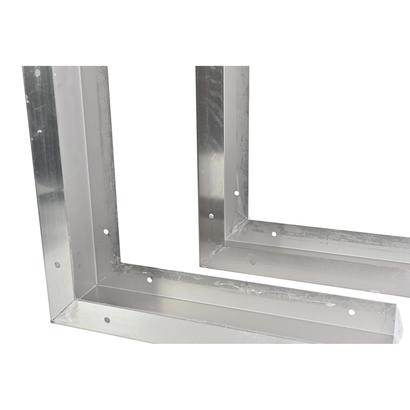 2 Pieces Stainless Steel Microwave Trim Kit Microwave Side Panel