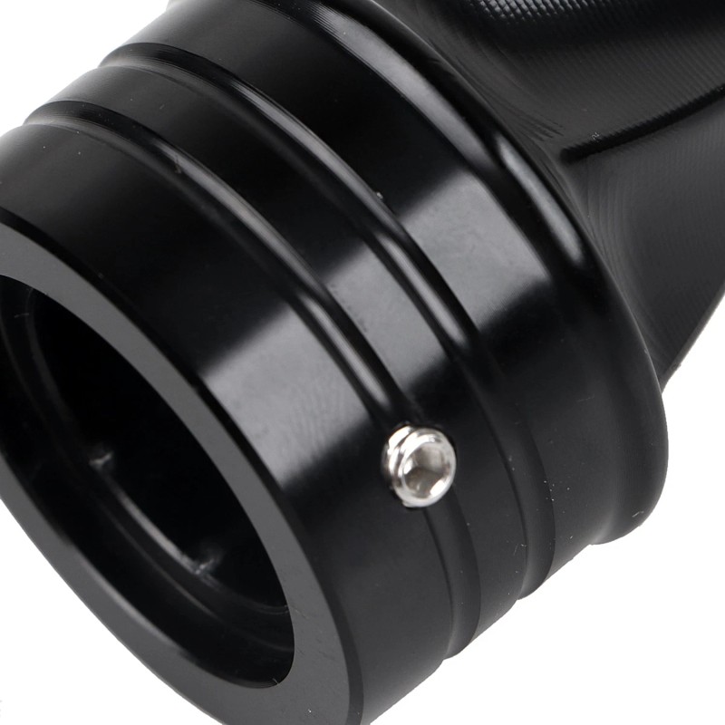 Unbranded Black Twisted Front Axle Cap Nut Covers For Harley