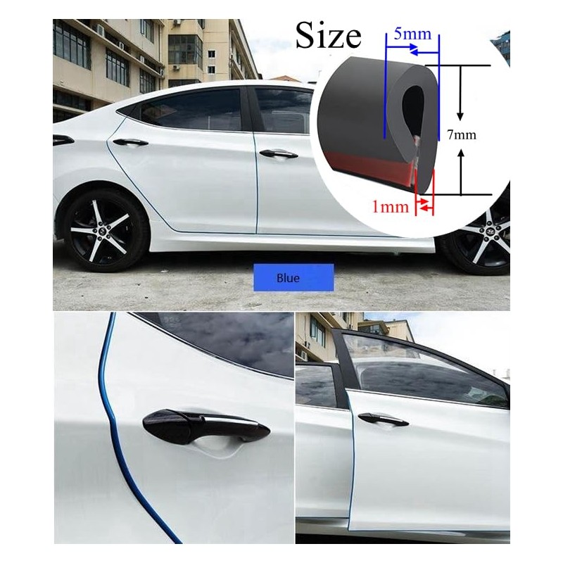 Tuokay 32.8ft 10m TPO Rubber Car Door Protectors, Edge Protection