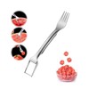MUESO Stainless Steel Watermelon Cutter – Dual-Head Slicer and Fork