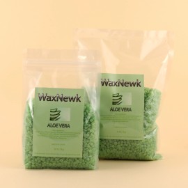 WaxNewk Aloe Vera Hard Wax Bean Stock in  1kg 2.2LB Rosin Body Hypoallergenic WaxFragrance: ALOE
