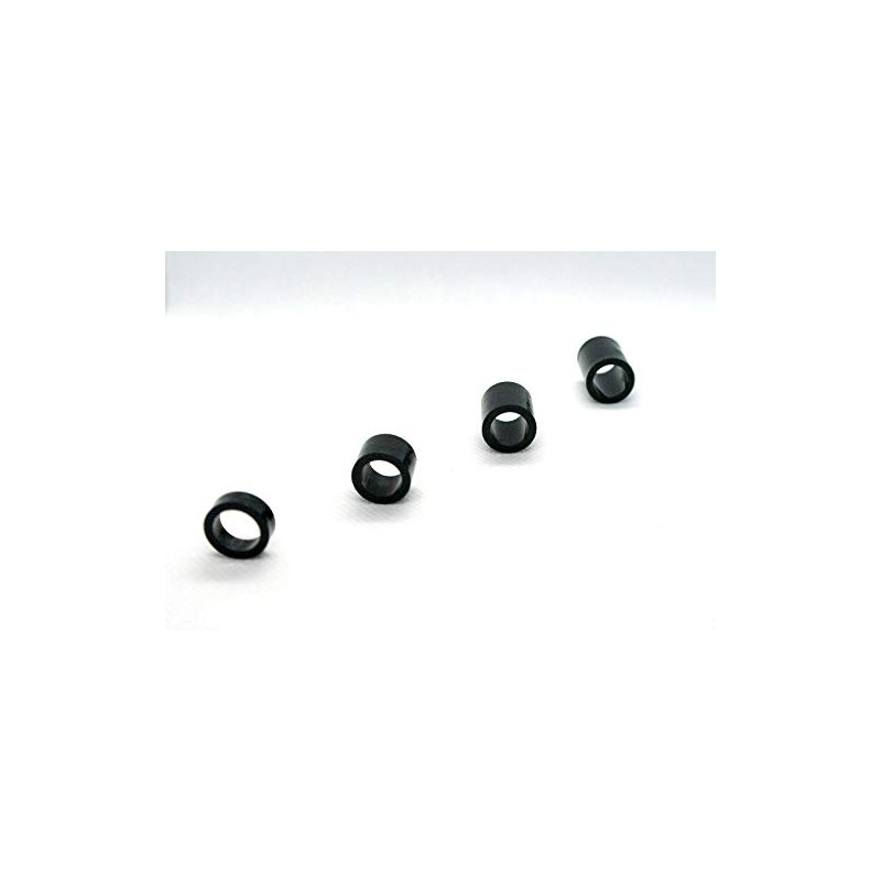 Nylon Spacers Black M10 x 5mm Length, 10.4mm Inner D