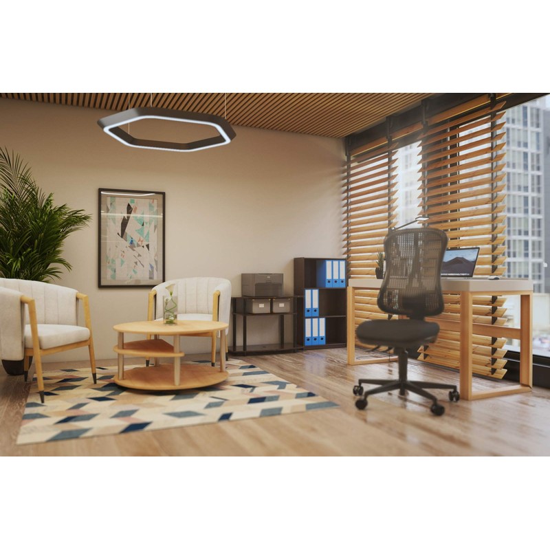 Furinno Furinno Basic 3-Tier Bookcase Storage Shelves, Dark Brown