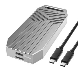 40Gbps M.2 NVMe SSD Enclosure, 8TB Thunderbolt NVME Enclosures for M1 M2 Pro/Max, Type C + USB 4.0 NVMe PCle SSD Adapter Reader, Compatible with Thunderbolts 4, USB 3.2/3.1/3.0