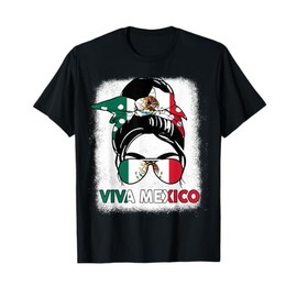 Viva Mexico-Shirt Women Mexican Flag Independence Day Funny T-Shirt