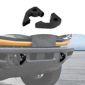 RT-TCZ Tow Hook Covers - Bumper Tow Hook Rubber Protector Exterior Accessories for Ford Bronco 2021-2025 (Style A, Black)