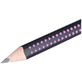 Faber-Castell Graphite Pencil, Jumbo Grip - Two Tone Black/Pink