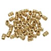 sourcing map M4 Threaded Inserts, 50 Pcs Metric Knurled Nuts