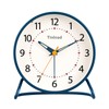 Tinload 4.5" Antique Retro Analog Alarm Clock, Small Silent Desk