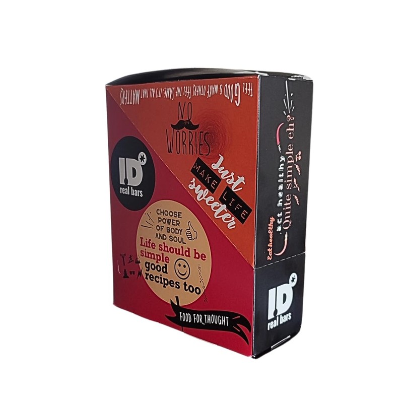 ID Bars Barretta proteica vegana burro arachidi caramello 6x60g