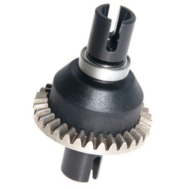 Differential Gear Compatible with 1/10 JLB Racing Cheetah Diff Gear Parts Brushless RC Car Accessories Steel Upgrade Replace EA1057(Black), Balck