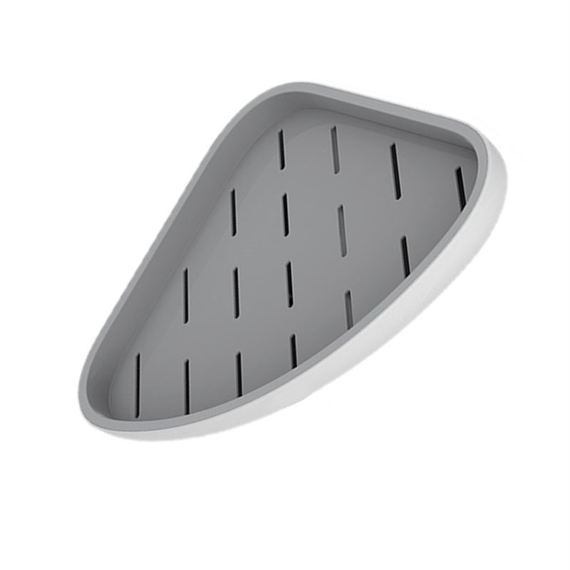 Triangle Bathroom Corner Rack Waterproof Ventilated Plastic Wall Mounted Shelf