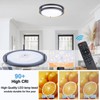 LED Ceiling Light Fixture with Remote 2 Pack 14 Inch