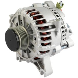 SCITOO Alternator Fits for Ford for Expedition 5.4L 2005-2006,for Lincoln for Navigator 5.4L 2005-2006 12V 135Amp CW 6-Groove Pulley High Output Alternator 8444