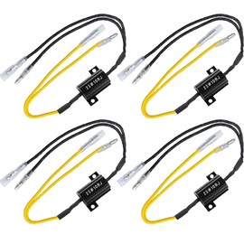 Gebildet 4pcs 25W 10Ω LED Load Resistors Indicator Resistor Indicator Adapter Flash Fix Error for Indicator Number Plate Light