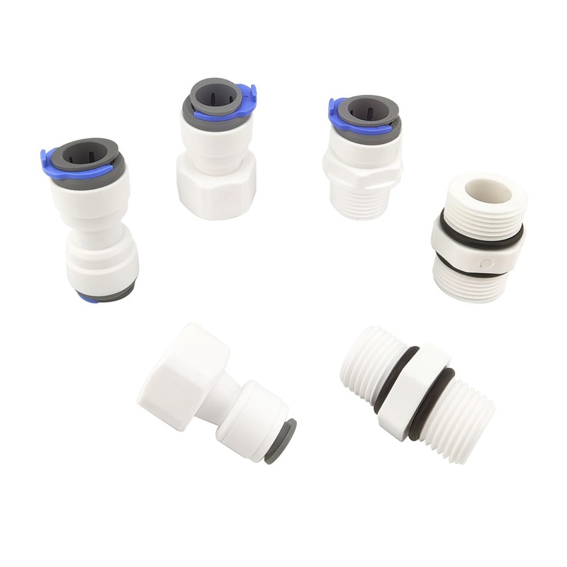 Qrity RO Water Filter Fitting, 1/2 Inch Male Thread to