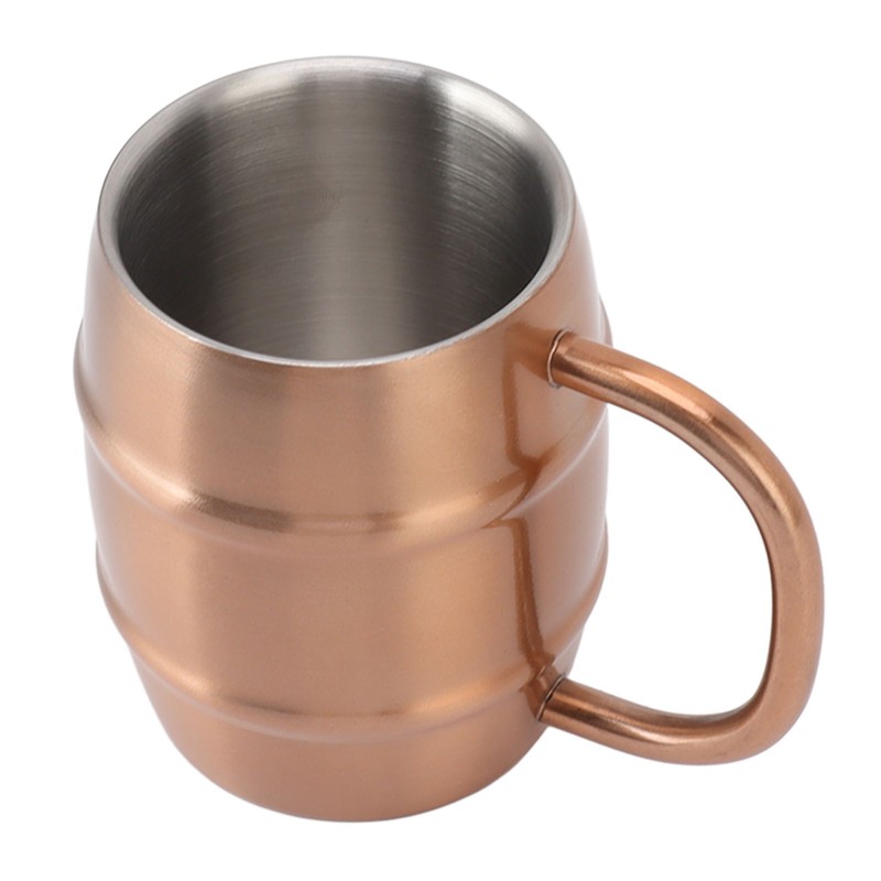 Stainless Steel Beer Mug Double Layer Insulation Multipurpose Safe Ergonomic