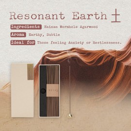 SATORY Incense Gift- Natural Aromatherapy (~110 Sticks+Incense Holder) for Energy Balance, Chakra Cleanse, Feng Shui Harmony, Yoga/Meditation Ritual, Non-toxic Home Fragrance, Zen Decor, Element-Earth