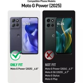 For Moto G Power 5G 2025 Case Poetic Built-in-Scree - Black
