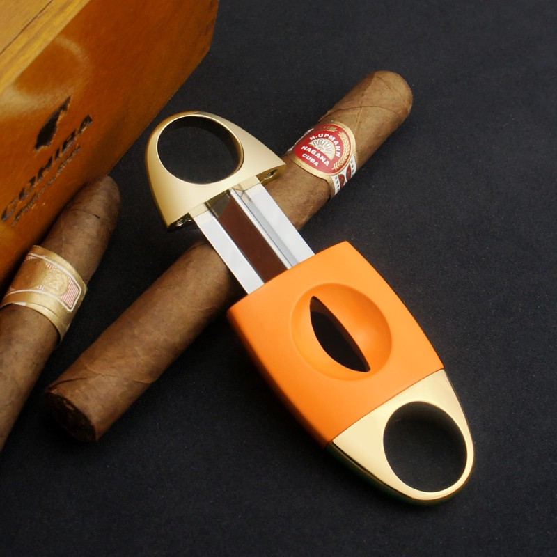 Cigar Cutter V Cut Stainless Steel Blade Cigar Cutter Guillotine