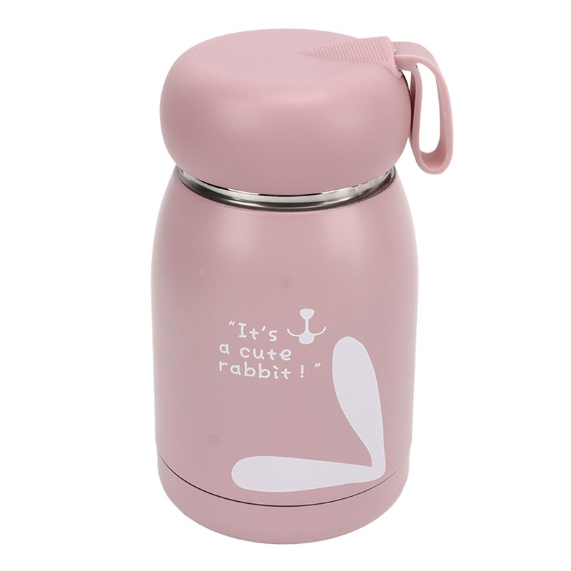 Children's Insulation Cup 12oz Double Wall Portable Rabbit Pattern Insulated