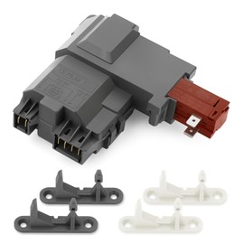 LUBIYACK 131763256 Washer Door Lock Switch and 131763310 131763302 Washer Door Lock Strike Compatible with Frigidaire Kenmore FAFW4011LW0 GLTF2940FS1 Washing Machine, Replaces 1317632 131763202