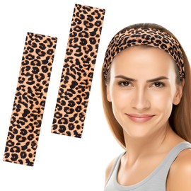 Wide Headbands for Women Men, 4 Pack Fashion Head Bands for Women's Hair,Soft Fabric Stretchy Hair Bands for Makeup,Yoga,Running (Pack C, 6cm Wide)