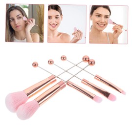FOMIYES Cosmetics Brush Set 5-piece Makeup Brush Set Natural Application for Women