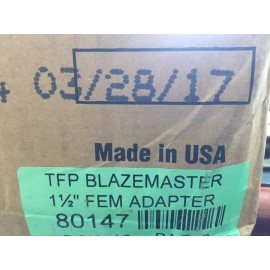 Blaze Master Bag of 3 - BlazeMaster 1-1/2" Female Adapter - CPVC to 1-1/2" NPT - Part # 80147