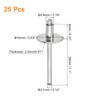 sourcing map 25Pcs 3/16"x5/16" 304 Stainless Steel Large Flange Round