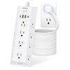 10FT Surge Protector Power Strip, HOPOW Long Extension Cord with