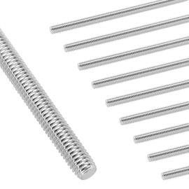 10 PCS M6 x 100mm 304 Stainless Steel Fully Threaded Screw Rods for Funitures and Mechanical Assembly