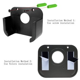 Pinowu Pinowu Wall Mount Bracket Holder with Siri Remote Case Compatible with Apple TV 4/4K(4th Gen) (Black)