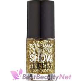 Maybelline Color Show Jewels Top Coat 608 Gilded In Gold 0.23oz / 7ml