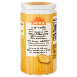 Ostmann Spices - Ground Ginger | Refillable & Recyclable Packaging | 30 g in a Shaker Tin