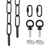 Mr.Color Black Metal Chandelier - Heavy Duty, 6 Feet Chain