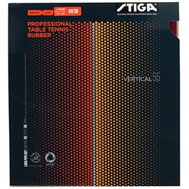 STIGA 1710550506 Table Tennis Rubber, High Grain Rubber, Vertical, 55 Red, Extra Thin