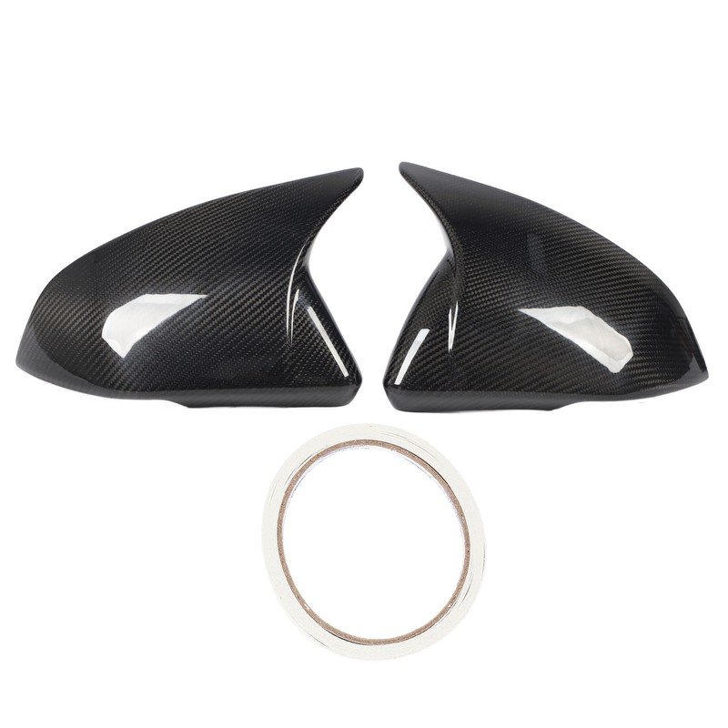 1 Pair Side Mirror Cap Cover Standard Carbon Fiber Glossy