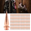 100set Punk Cone Spikes Studs Rose Gold Pointed Electroplating Burr