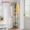 Tajsoon Coat Rack Freestanding with Umbrella Holder,Hangers Stand with 16