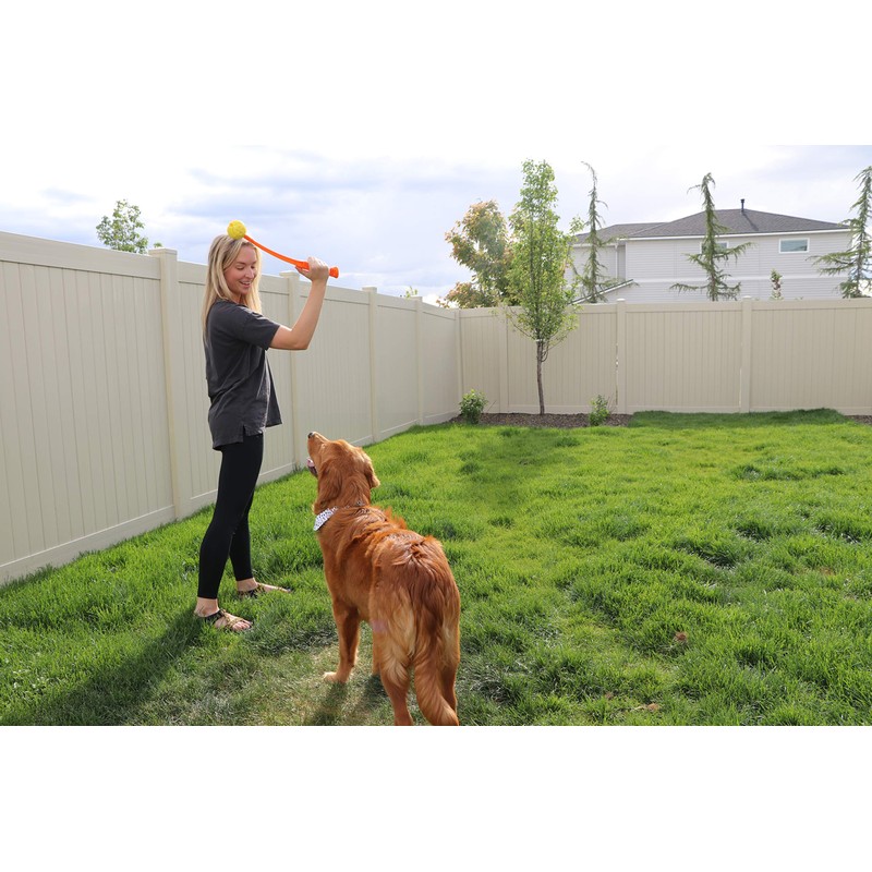 Flingerz Ultra Durable Whistling Ball Launcher Dog Toy (1 Count)