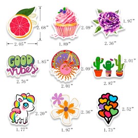 DothRayan 100 Pcs Cute Aesthetic Stickers for Water Bottle,VSCO Stickers Pack,Vinyl Waterproof for Laptop,Phone,Skateboard Stickers for Kids Teens Girls Adults