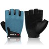 BEACE Weight Lifting Gym Gloves with Anti-Slip Leather Palm for