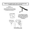 Shampoo Bowl T-Bracket FITS: MPC Marble Products Co. #10 &