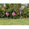 Pack of 50 American Flags with wood Stick, 12x18 Inch