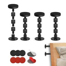 Wall Spacer - 4-Piece Set with Adjustable Bed Headboard Stabilisers, Sound Insulation & Wall Protection for Bed, Sofa (84-110 mm)