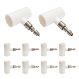 VandanCoop 10 Sets Automatic Stainless Steel Rabbit Nipple Drinkers with PVC Pipe for Rabbit Farming Water System