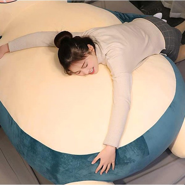 Giant Bean Bag Chair Cover (no fillings) Large Size 150/200 cm Untiered Animal Re laxo Plush Toy Cover Only for Children Girlfriend Birthday Gifts (Smile, 150 cm)