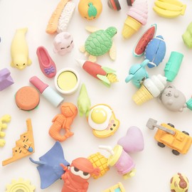 100PCS Mini Animal Erasers for Kids Bulk, Cute Desk Pets Kids Prizes Treasure Box Toys for Classroom Rewards Back to School Supplies, Random 3D Puzzle Erasers Kids Party Favors Goodie Bags